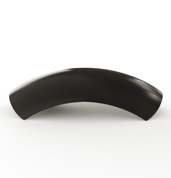 7" 1-Piece Steel Rear Fender (Powder Coated Glossy Black)