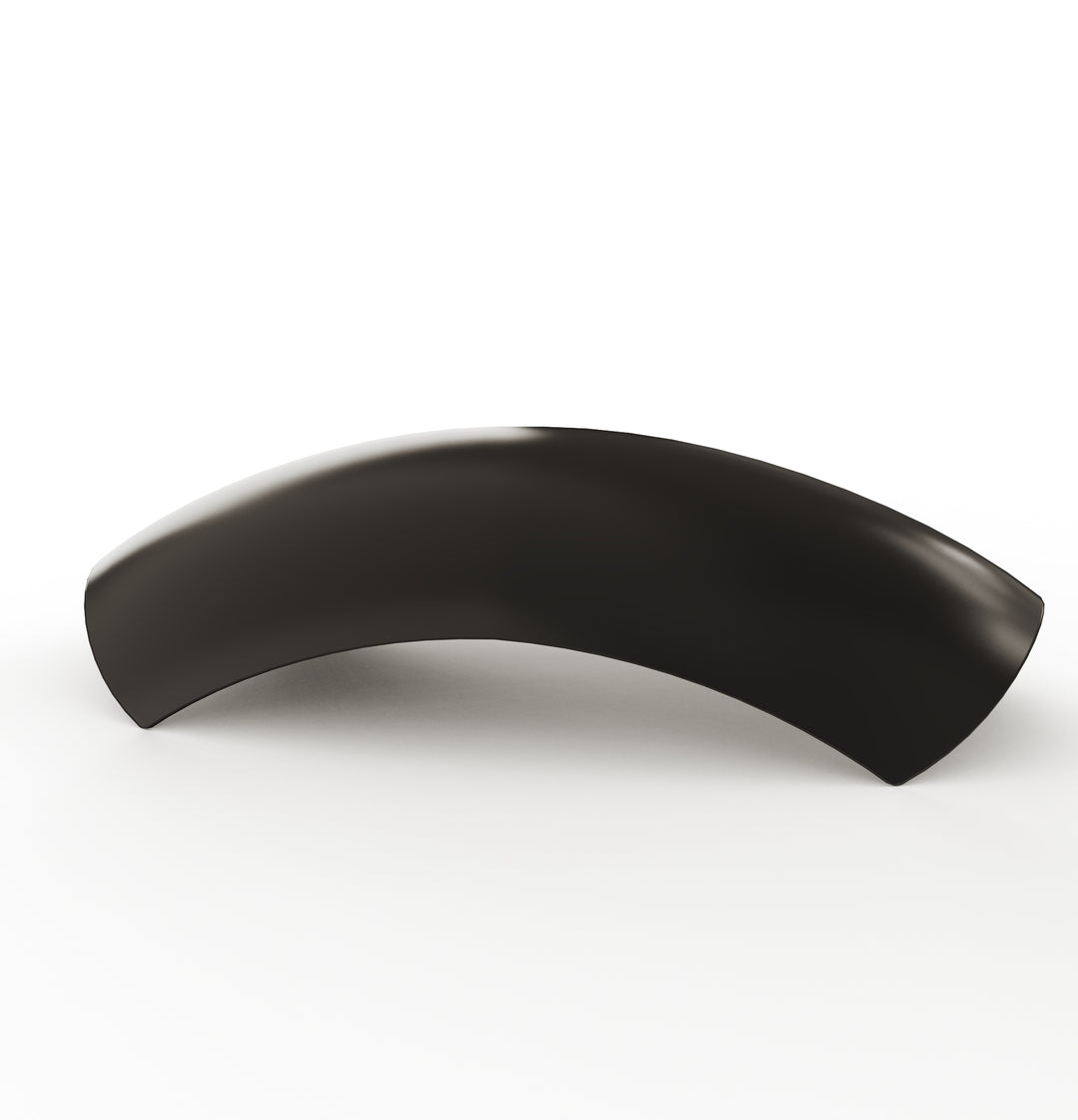 7" 1-Piece Steel Rear Fender (Powder Coated Glossy Black)