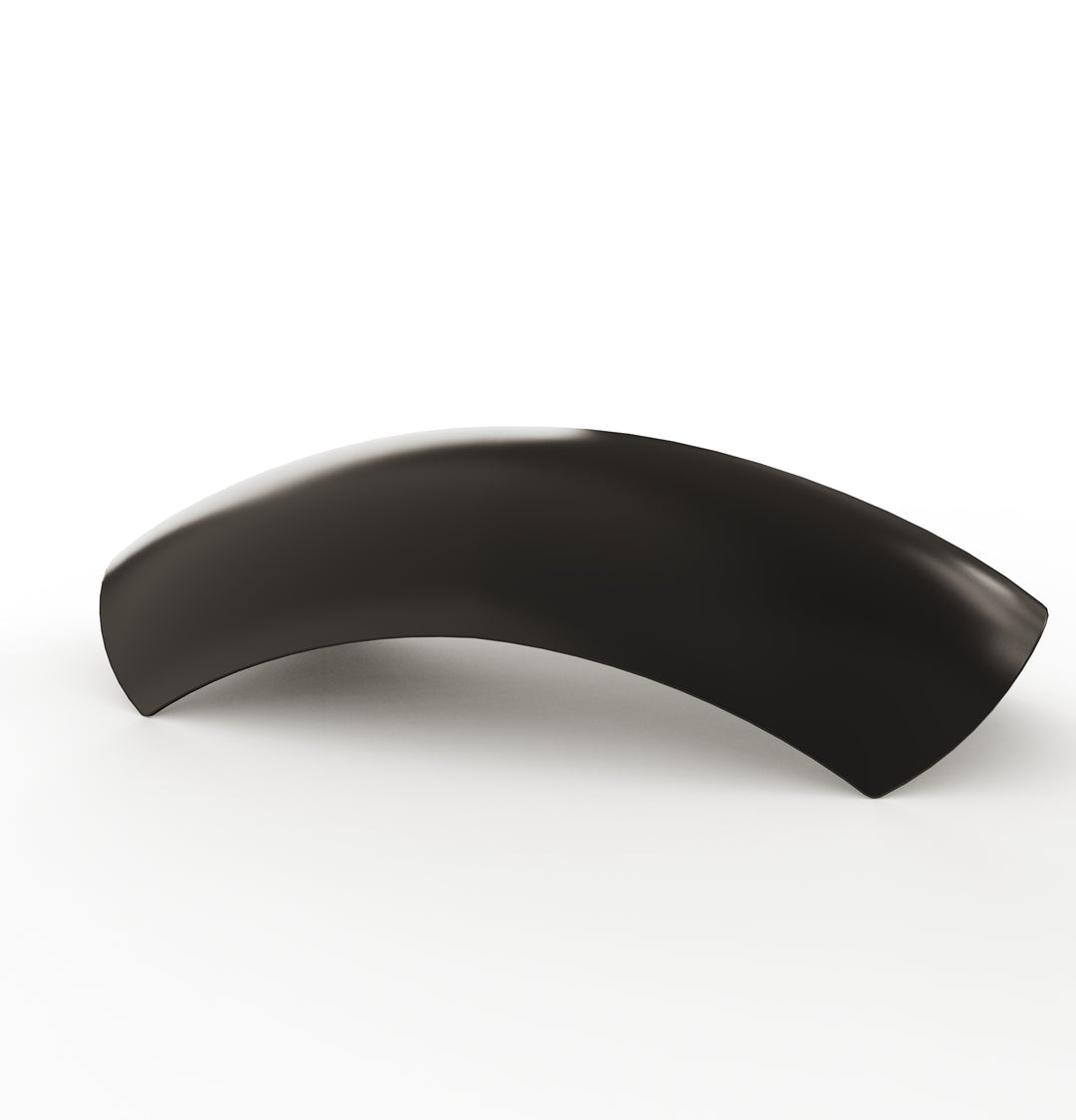 7" 1-Piece Steel Rear Fender (Powder Coated Glossy Black)