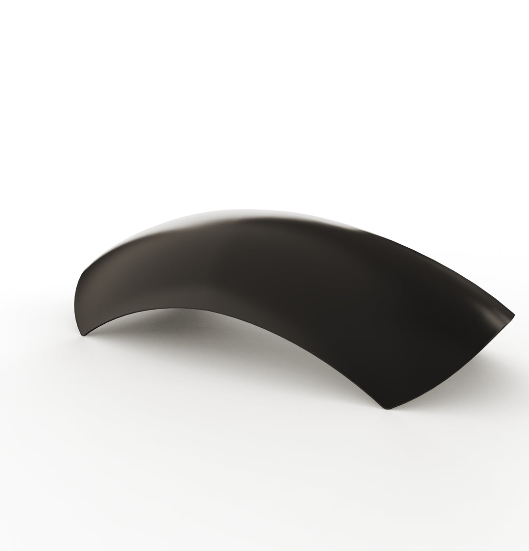 7" 1-Piece Steel Rear Fender (Powder Coated Glossy Black)