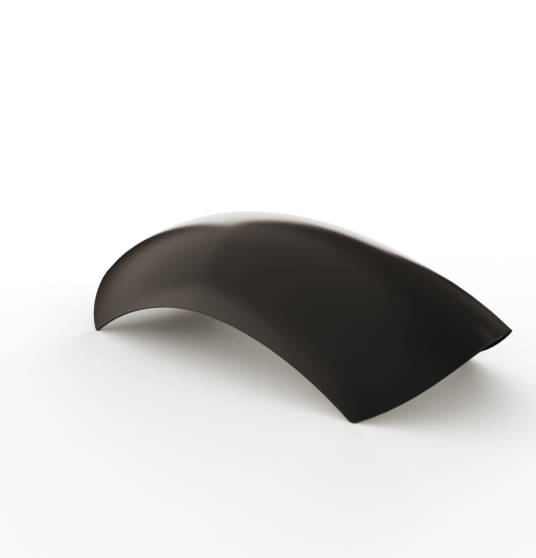 7" 1-Piece Steel Rear Fender (Powder Coated Glossy Black)