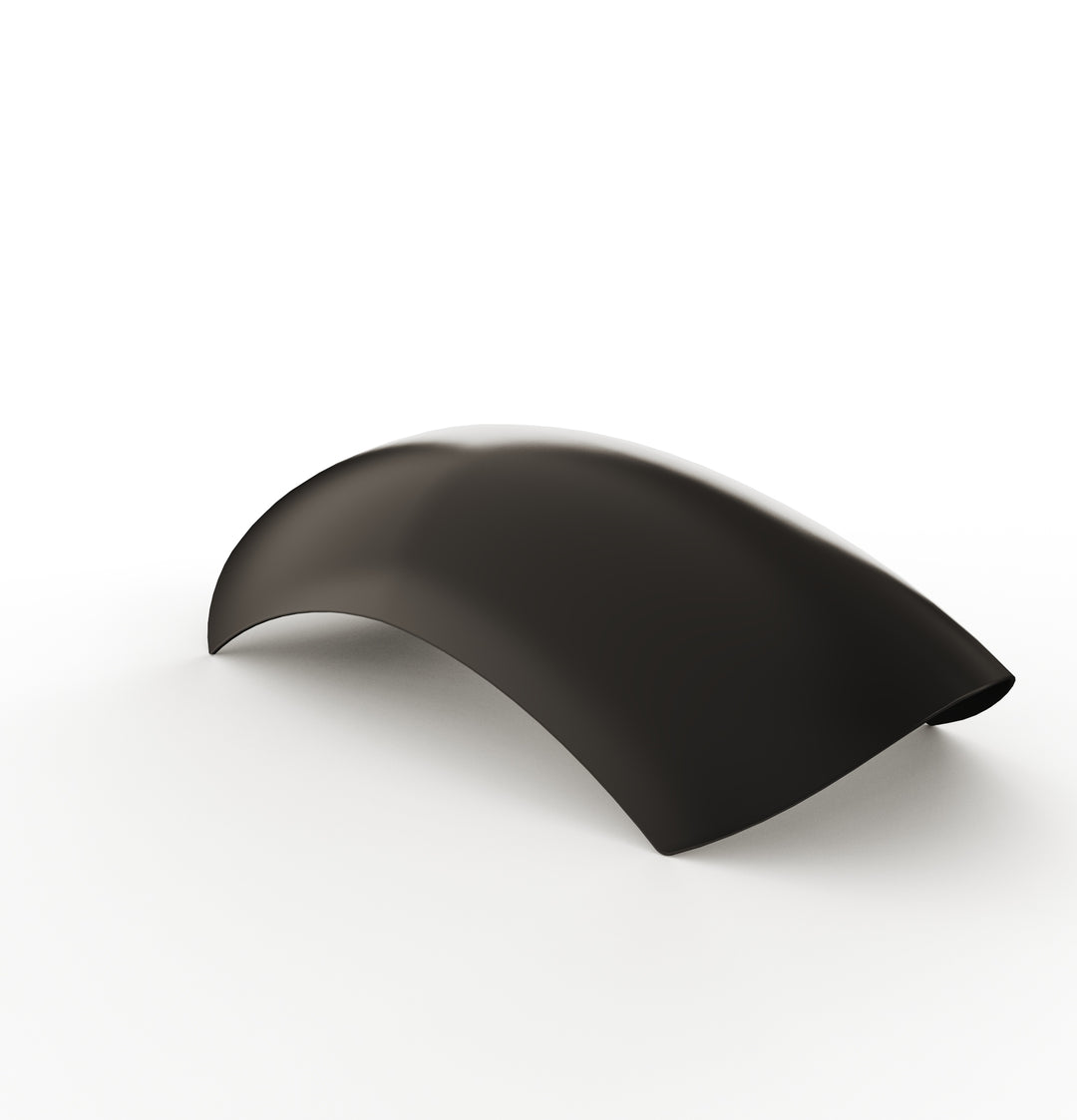 7" 1-Piece Steel Rear Fender (Powder Coated Glossy Black)