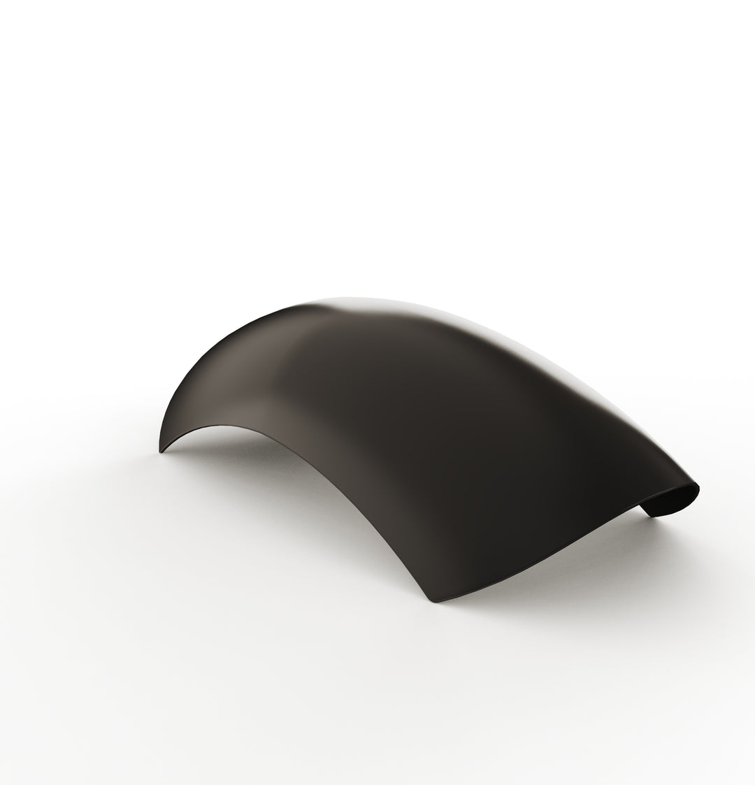 7" 1-Piece Steel Rear Fender (Powder Coated Glossy Black)