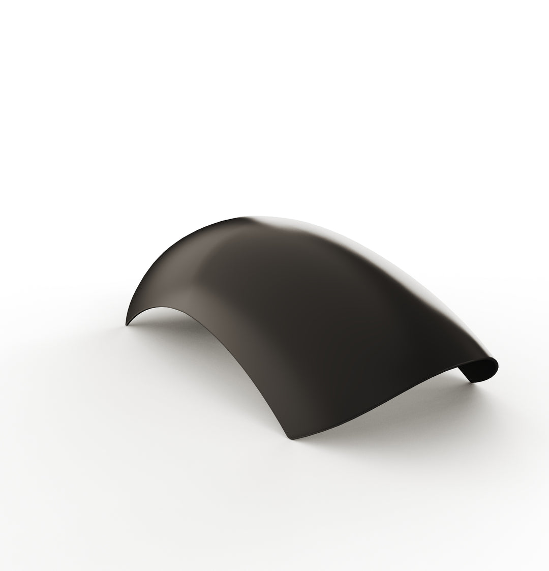 7" 1-Piece Steel Rear Fender (Powder Coated Glossy Black)
