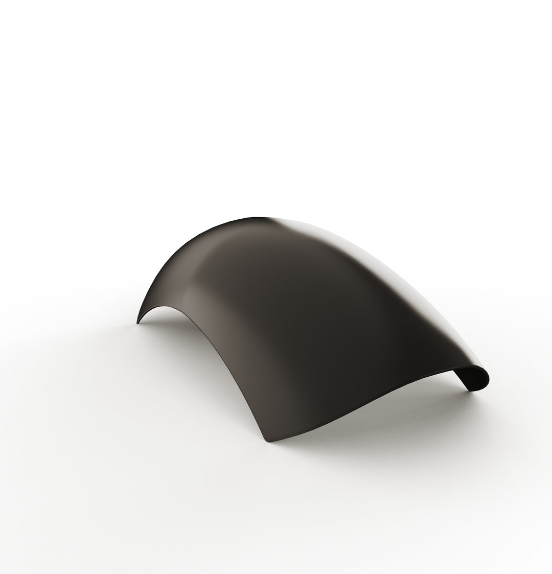 7" 1-Piece Steel Rear Fender (Powder Coated Glossy Black)
