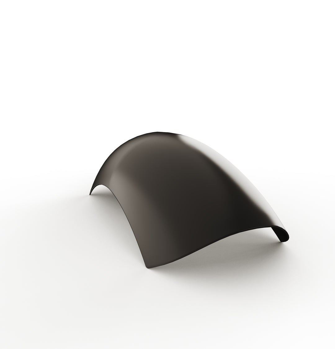 7" 1-Piece Steel Rear Fender (Powder Coated Glossy Black)
