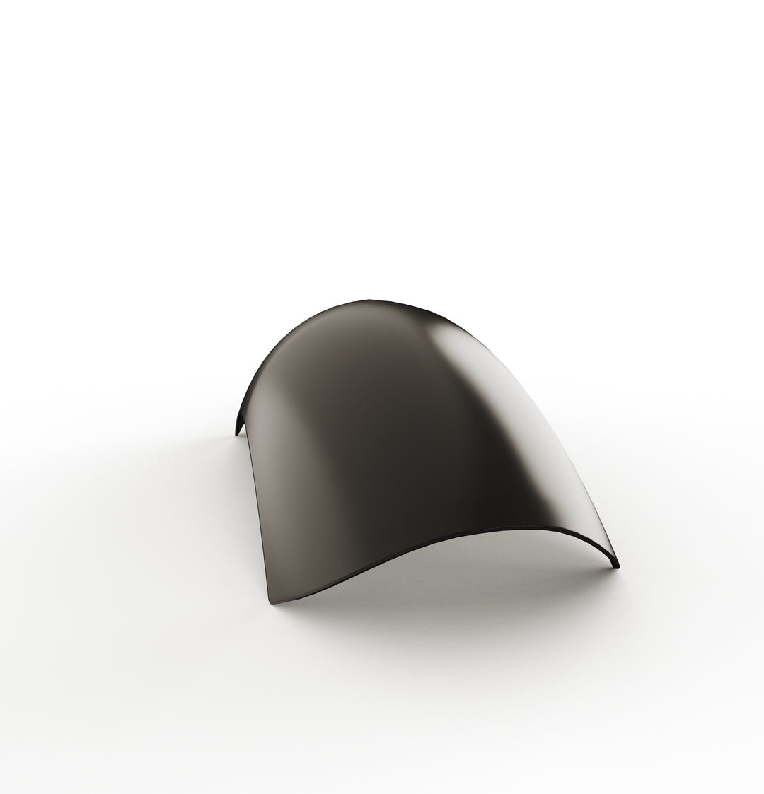 7" 1-Piece Steel Rear Fender (Powder Coated Glossy Black)