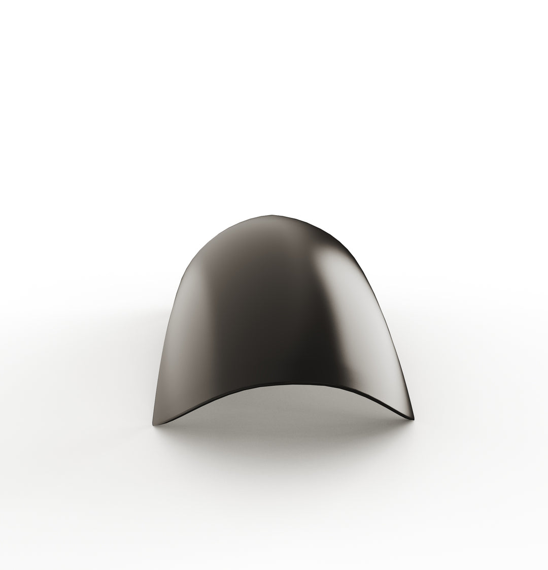 7" 1-Piece Steel Rear Fender (Powder Coated Glossy Black)