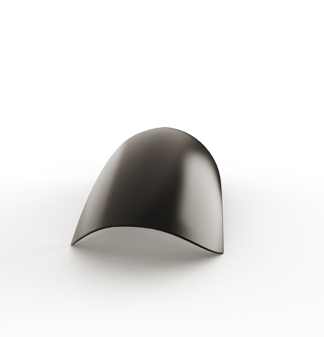 7" 1-Piece Steel Rear Fender (Powder Coated Glossy Black)