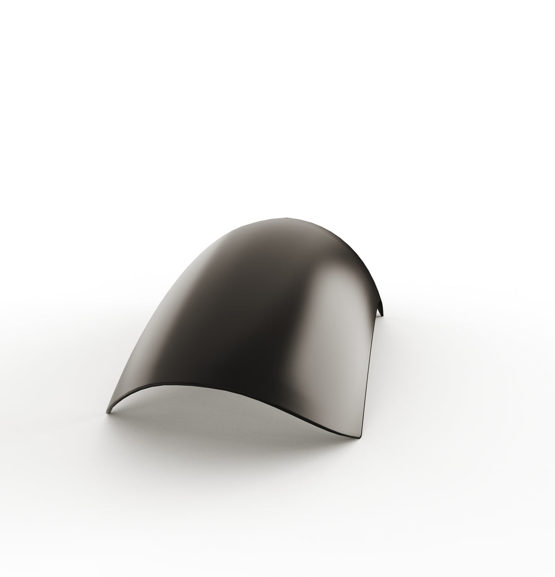 7" 1-Piece Steel Rear Fender (Powder Coated Glossy Black)