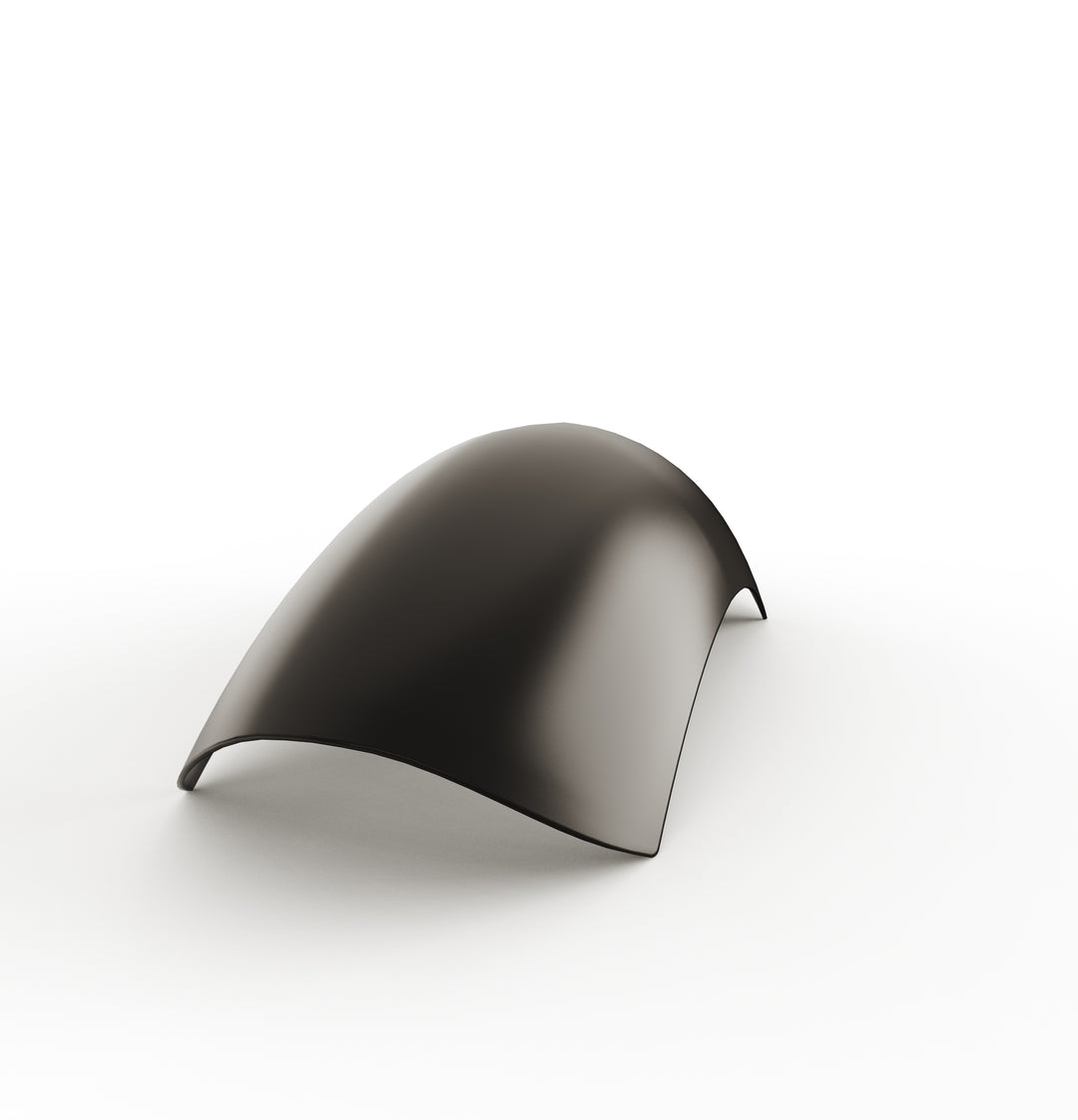 7" 1-Piece Steel Rear Fender (Powder Coated Glossy Black)