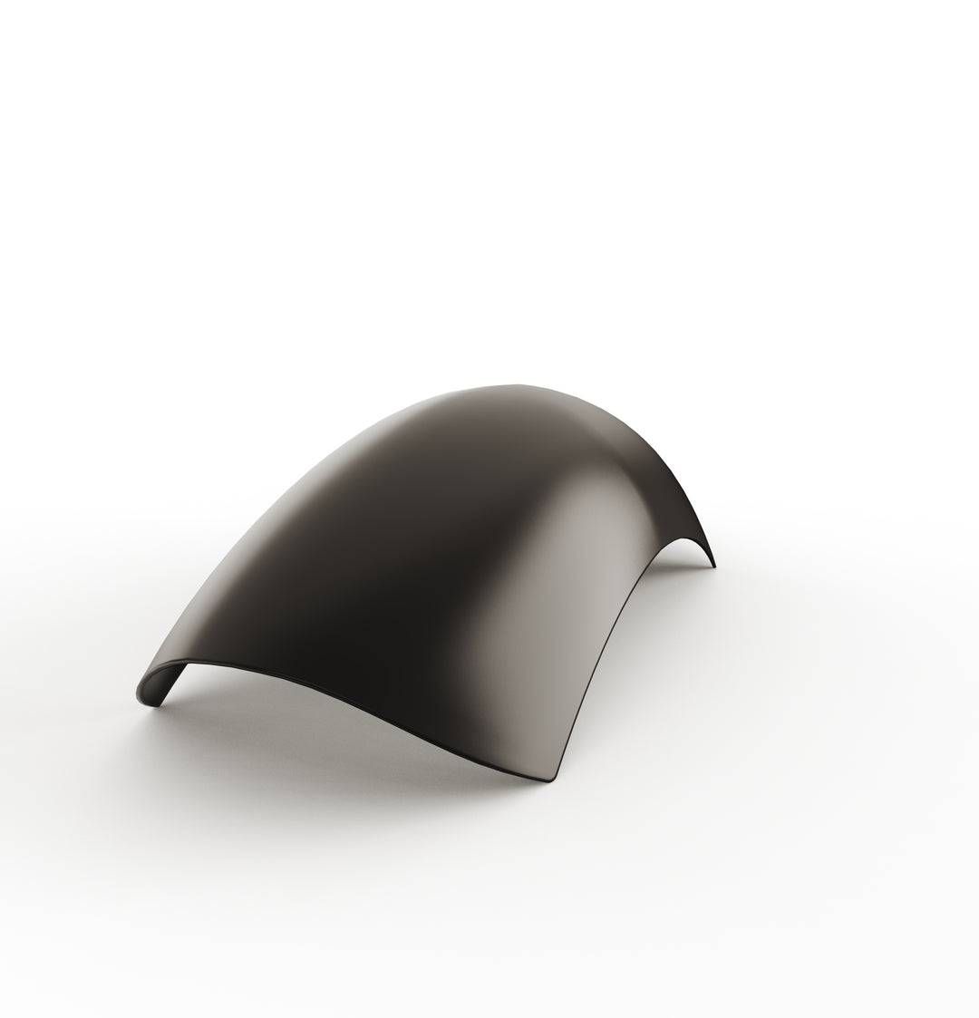 7" 1-Piece Steel Rear Fender (Powder Coated Glossy Black)