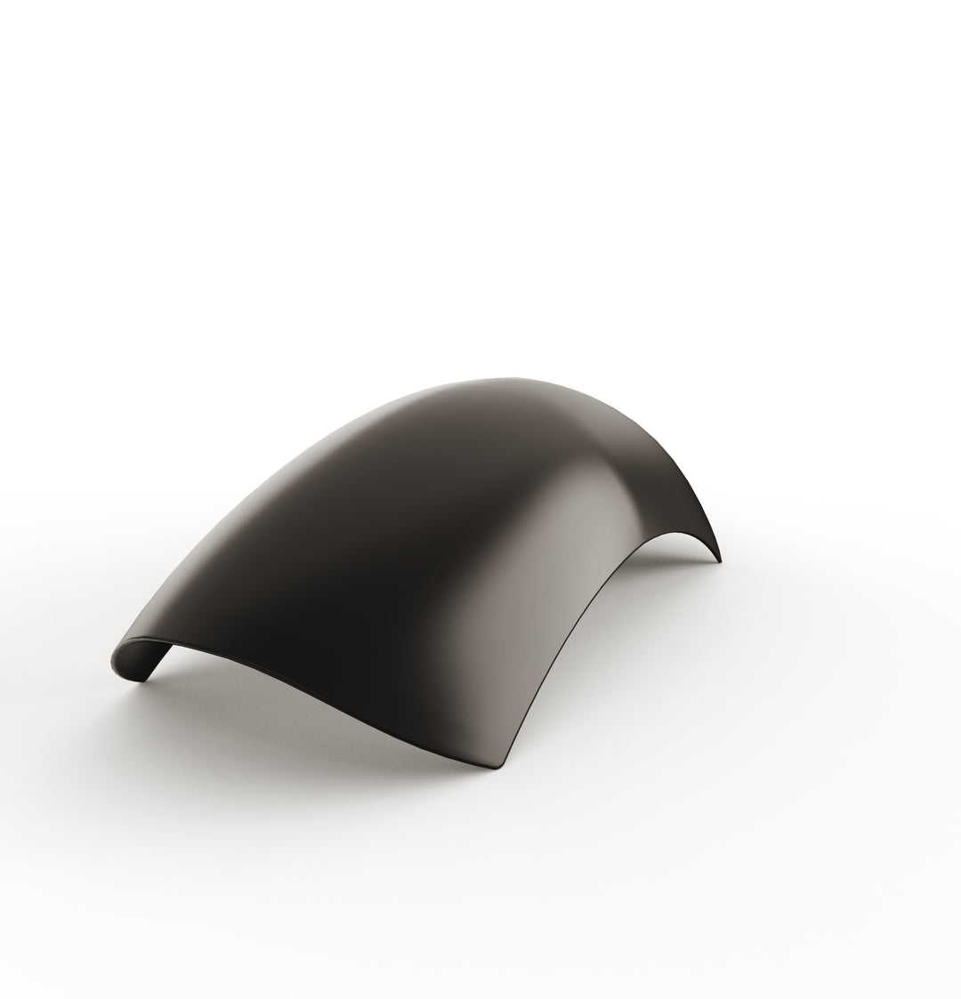 7" 1-Piece Steel Rear Fender (Powder Coated Glossy Black)