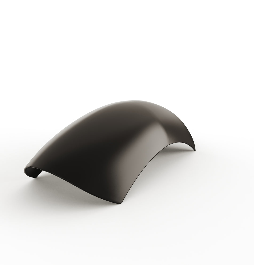 7" 1-Piece Steel Rear Fender (Powder Coated Glossy Black)