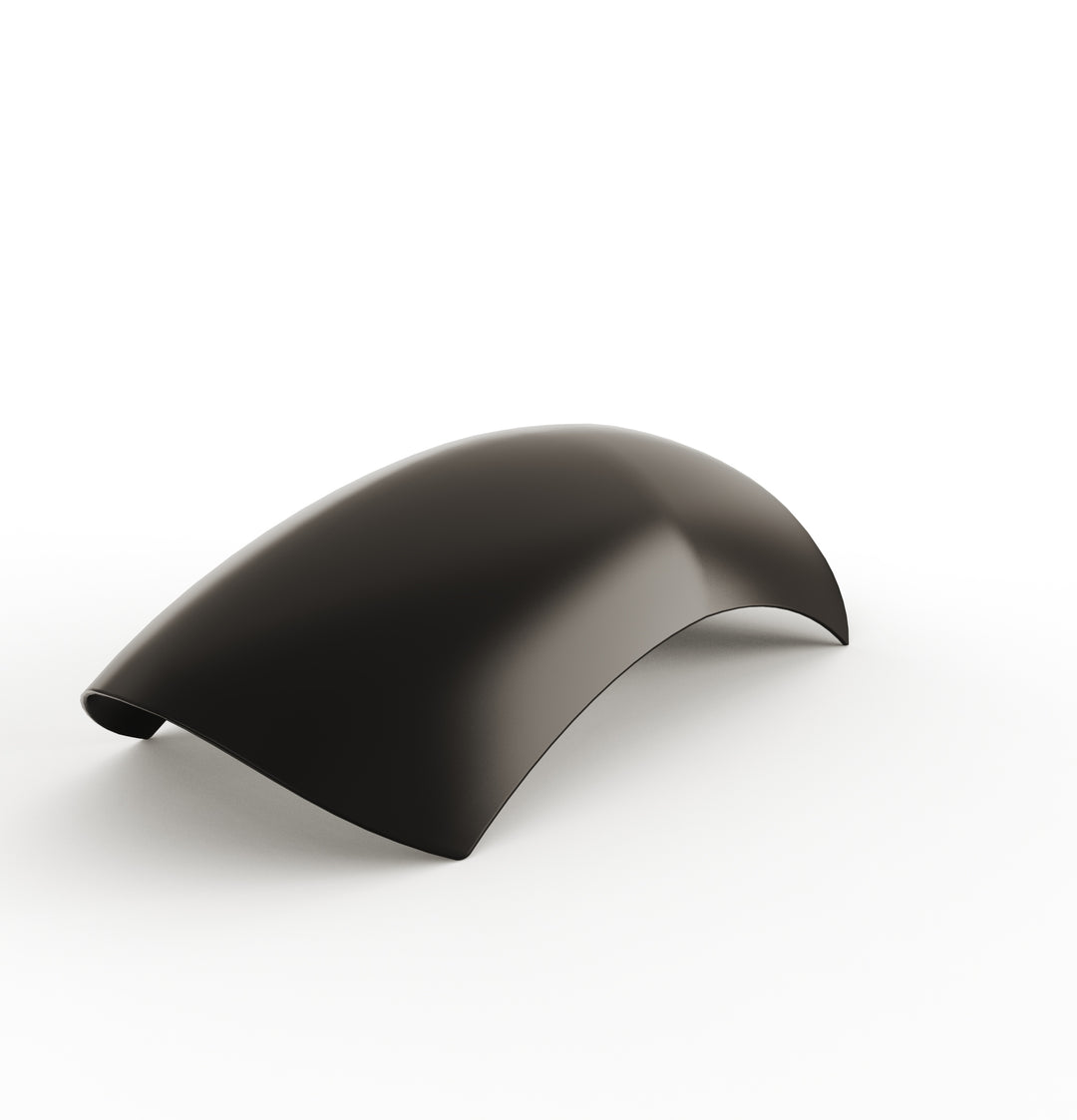 7" 1-Piece Steel Rear Fender (Powder Coated Glossy Black)