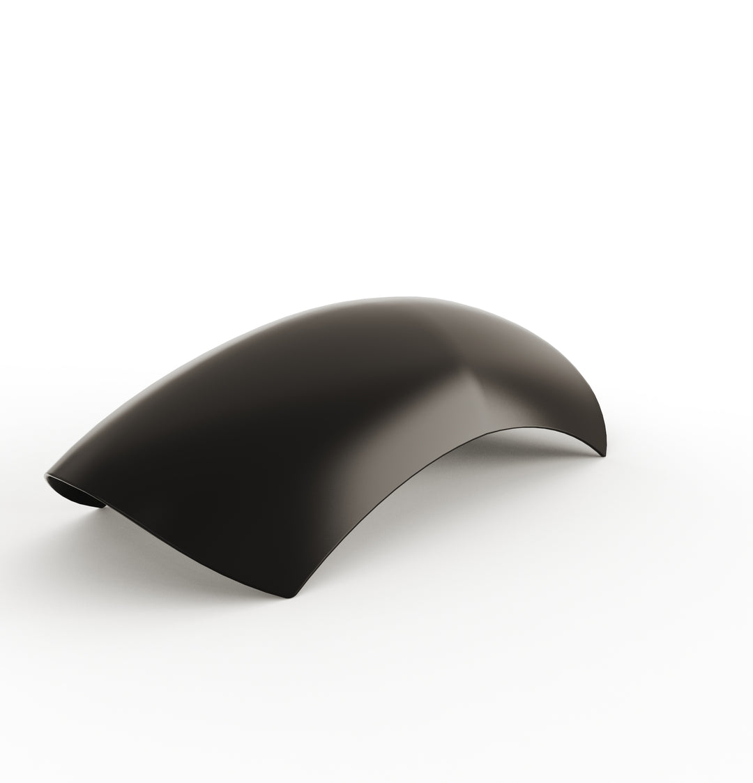 7" 1-Piece Steel Rear Fender (Powder Coated Glossy Black)