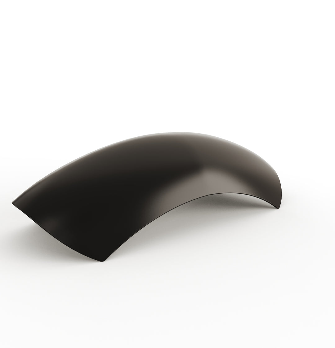 7" 1-Piece Steel Rear Fender (Powder Coated Glossy Black)