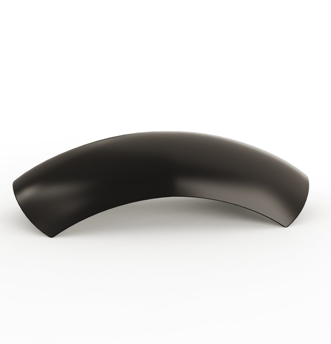 7" 1-Piece Steel Rear Fender (Powder Coated Glossy Black)