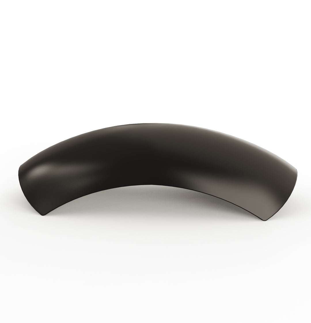 7" 1-Piece Steel Rear Fender (Powder Coated Glossy Black)