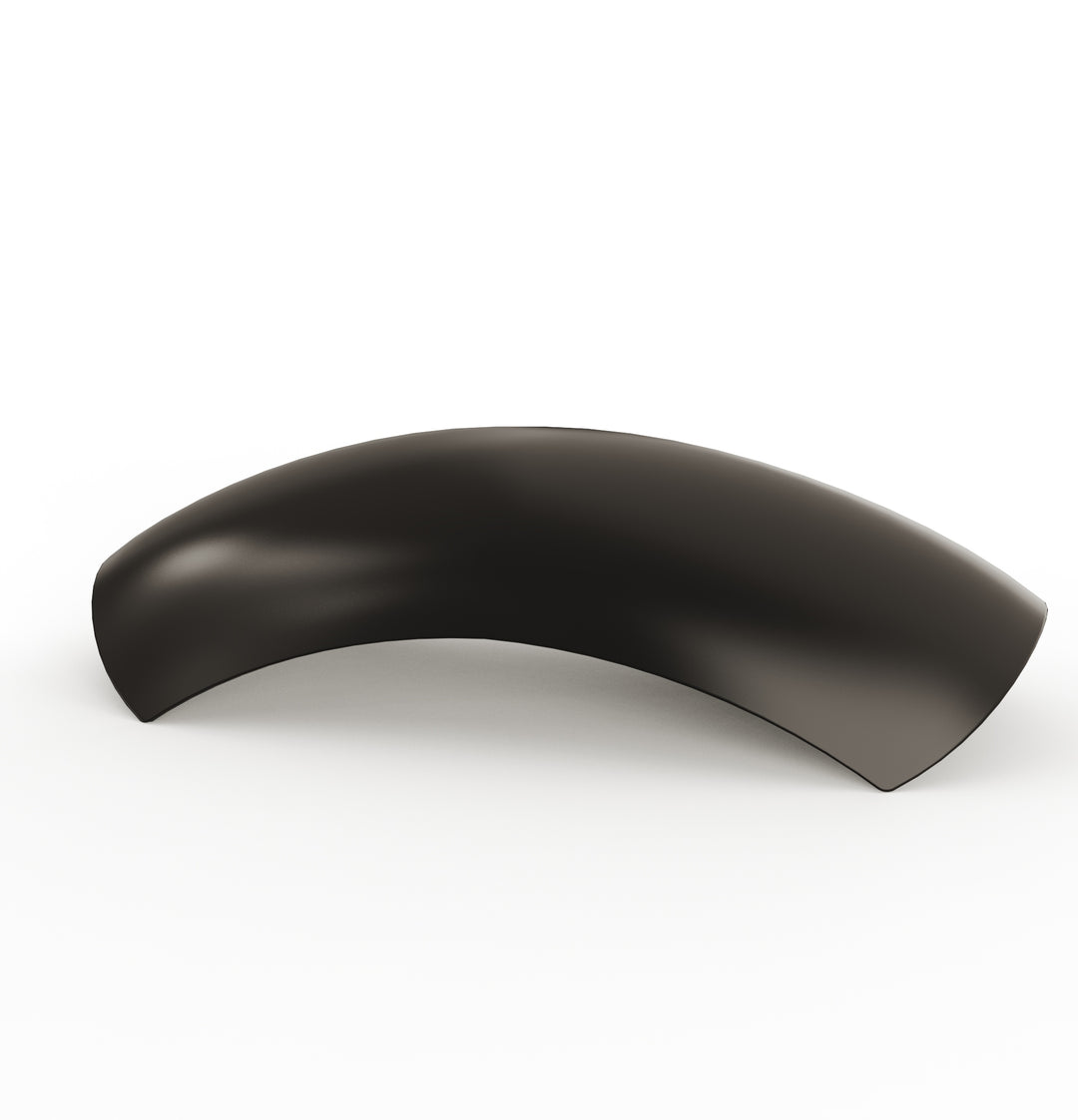 7" 1-Piece Steel Rear Fender (Powder Coated Glossy Black)