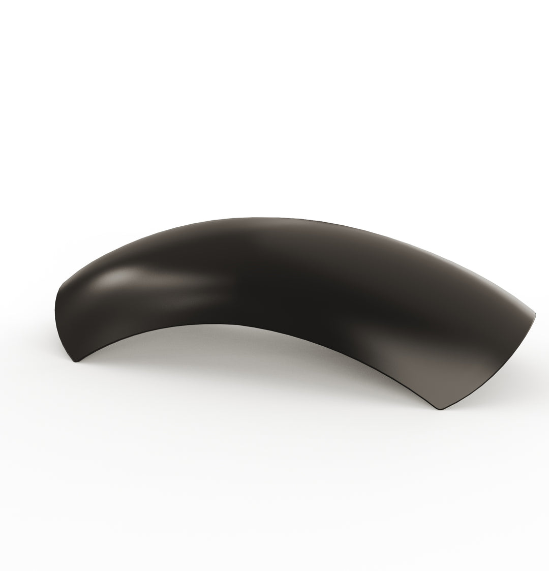7" 1-Piece Steel Rear Fender (Powder Coated Glossy Black)