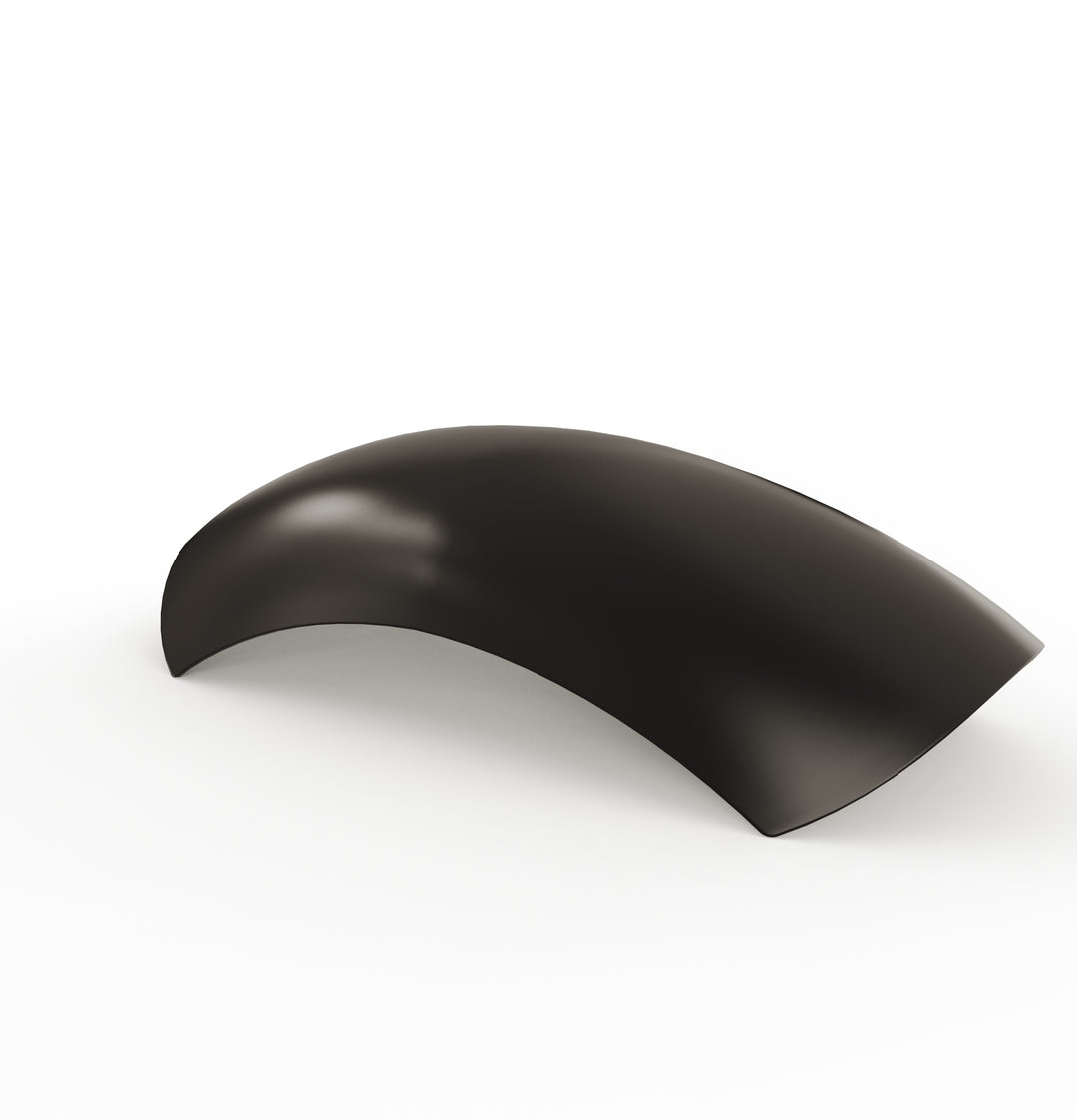 7" 1-Piece Steel Rear Fender (Powder Coated Glossy Black)