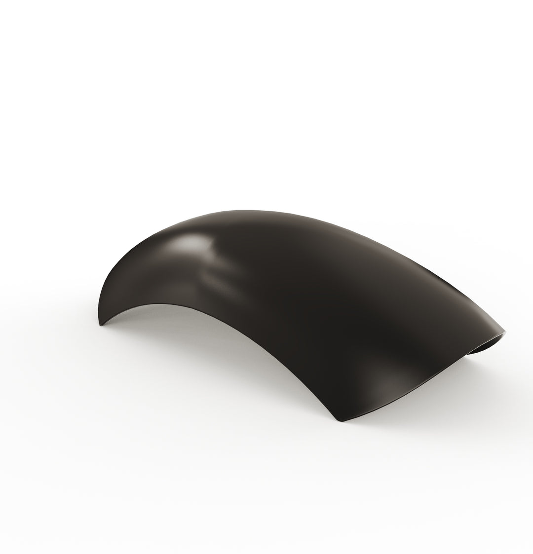 7" 1-Piece Steel Rear Fender (Powder Coated Glossy Black)