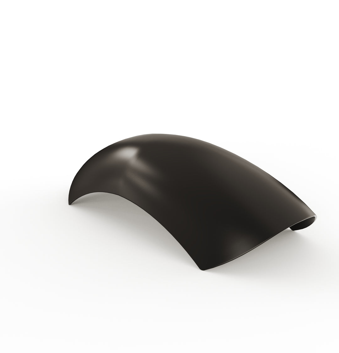 7" 1-Piece Steel Rear Fender (Powder Coated Glossy Black)