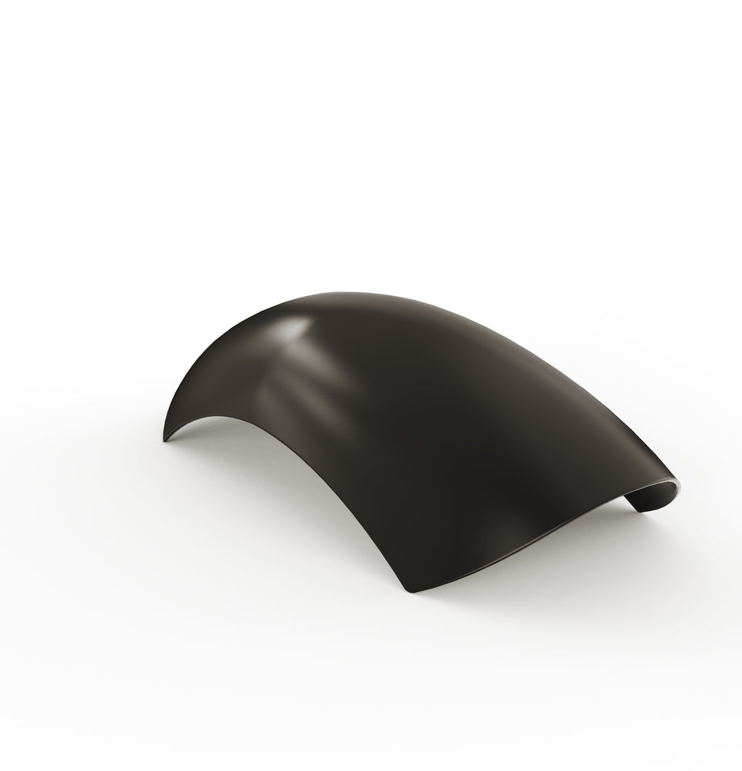 7" 1-Piece Steel Rear Fender (Powder Coated Glossy Black)