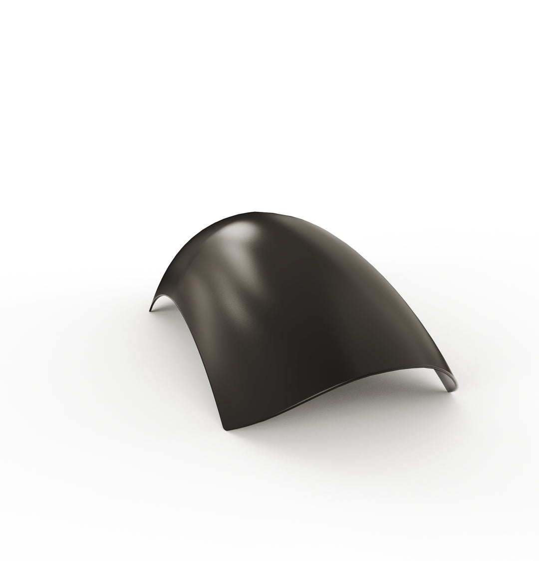 7" 1-Piece Steel Rear Fender (Powder Coated Glossy Black)