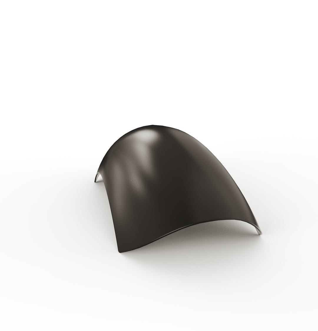 7" 1-Piece Steel Rear Fender (Powder Coated Glossy Black)