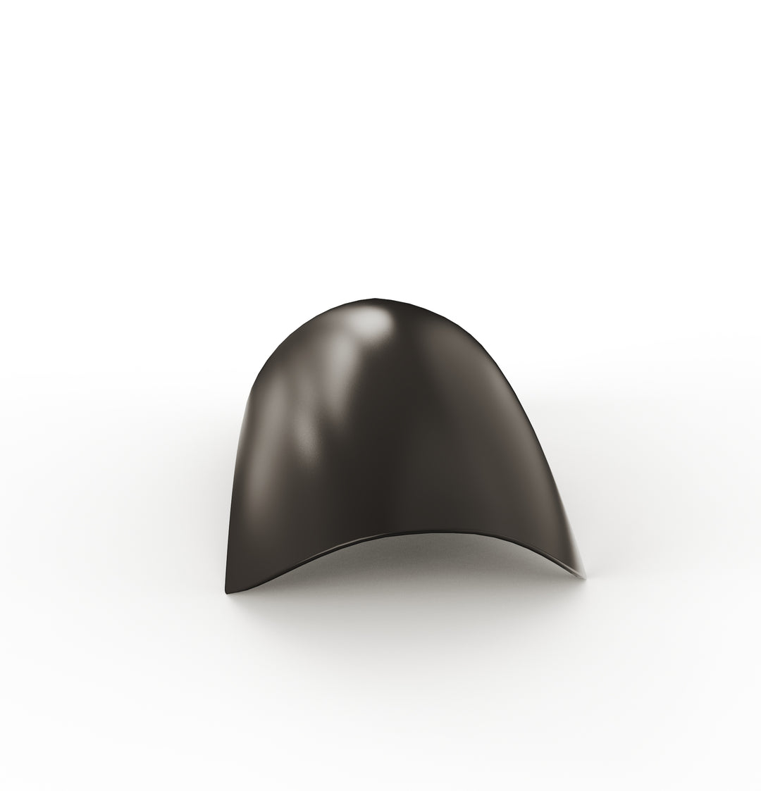 7" 1-Piece Steel Rear Fender (Powder Coated Glossy Black)