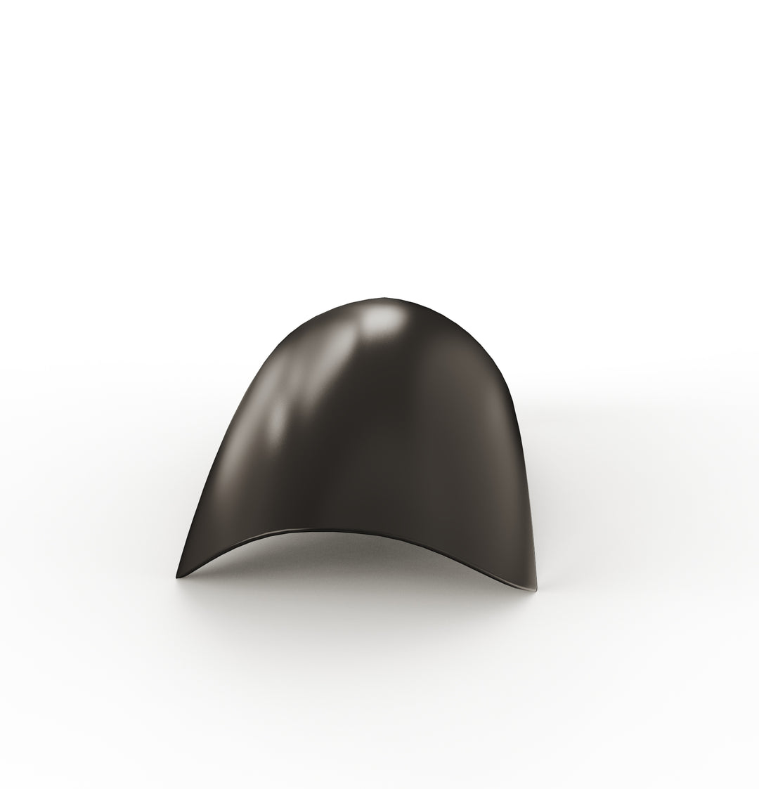 7" 1-Piece Steel Rear Fender (Powder Coated Glossy Black)