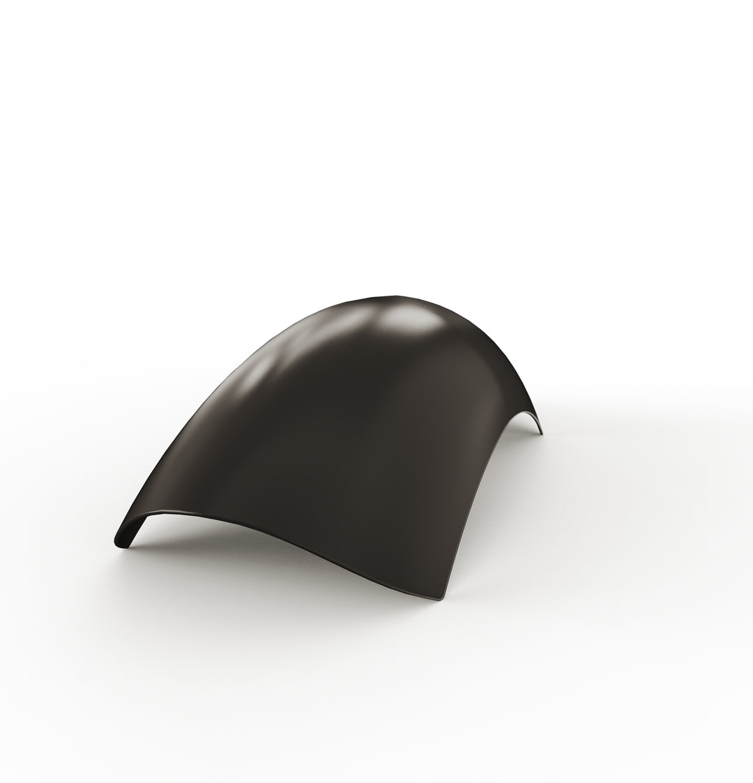 7" 1-Piece Steel Rear Fender (Powder Coated Glossy Black)