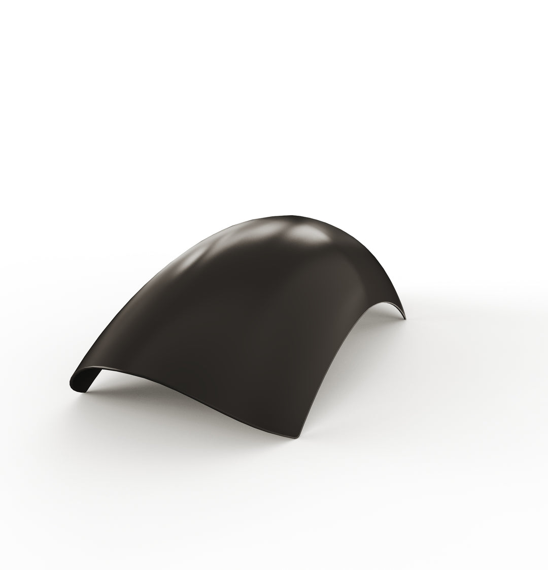 7" 1-Piece Steel Rear Fender (Powder Coated Glossy Black)