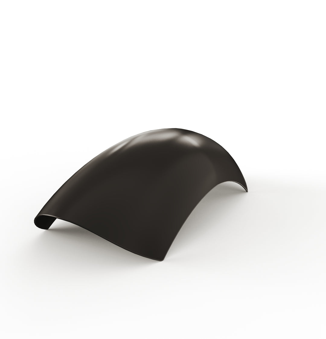 7" 1-Piece Steel Rear Fender (Powder Coated Glossy Black)