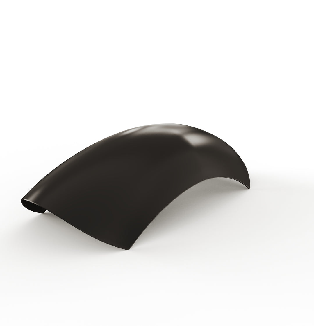 7" 1-Piece Steel Rear Fender (Powder Coated Glossy Black)
