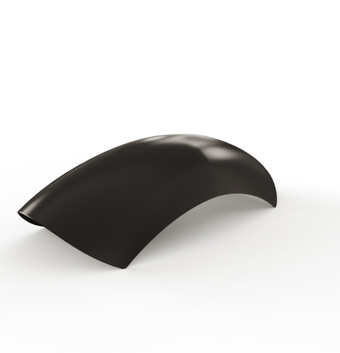 7" 1-Piece Steel Rear Fender (Powder Coated Glossy Black)