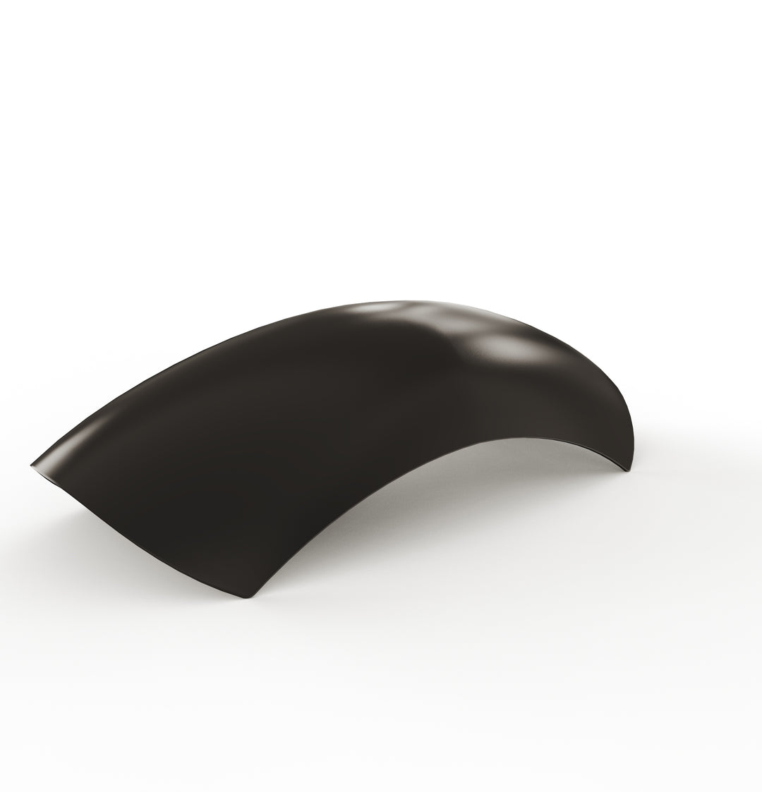 7" 1-Piece Steel Rear Fender (Powder Coated Glossy Black)