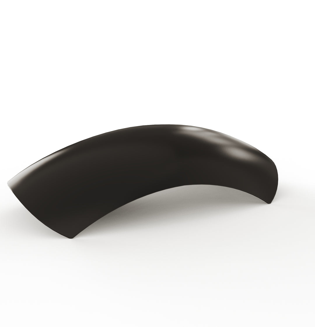 7" 1-Piece Steel Rear Fender (Powder Coated Glossy Black)