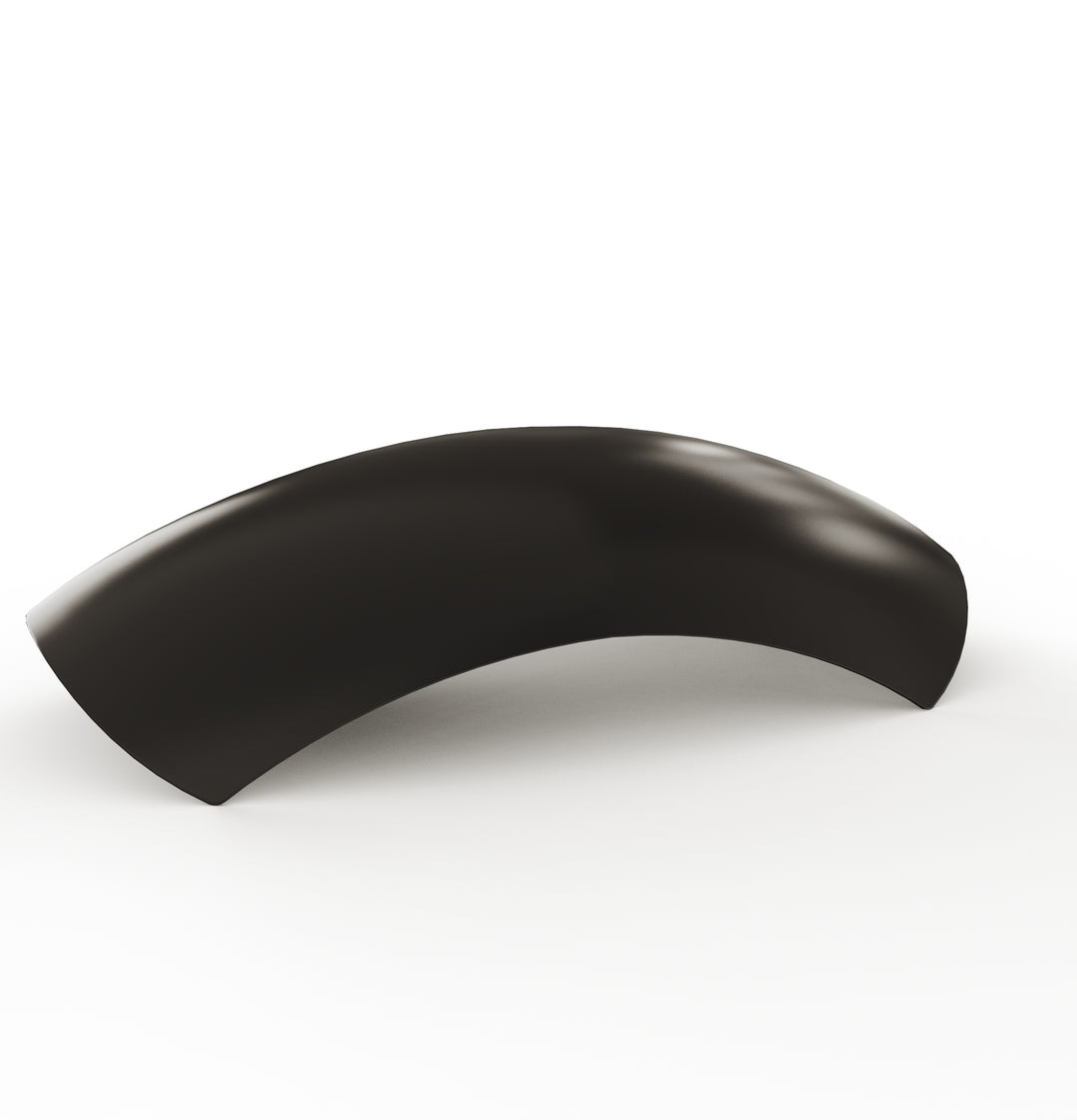 7" 1-Piece Steel Rear Fender (Powder Coated Glossy Black)