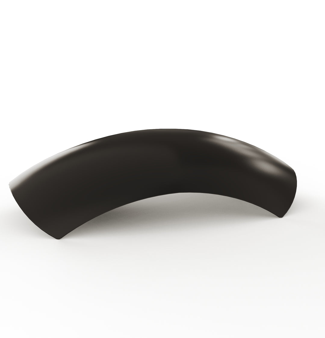 7" 1-Piece Steel Rear Fender (Powder Coated Glossy Black)