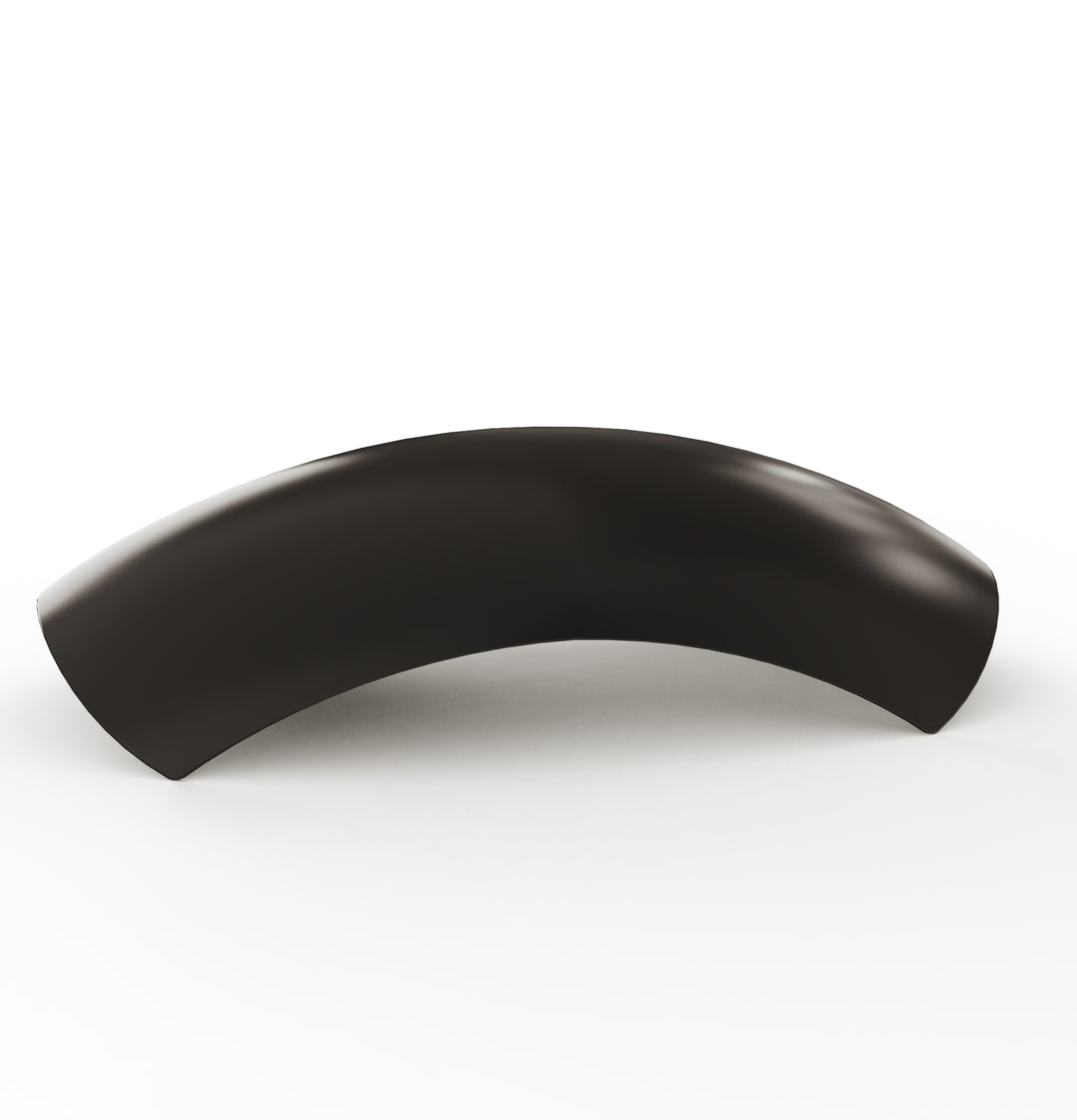 7" 1-Piece Steel Rear Fender (Powder Coated Glossy Black)