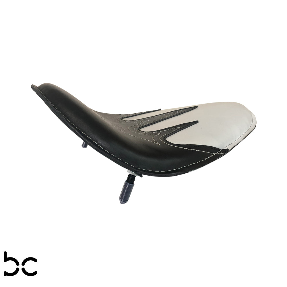 Universal High Back Solo Seat Harley Yamaha Chopper Bobber Honda Triumph +spring