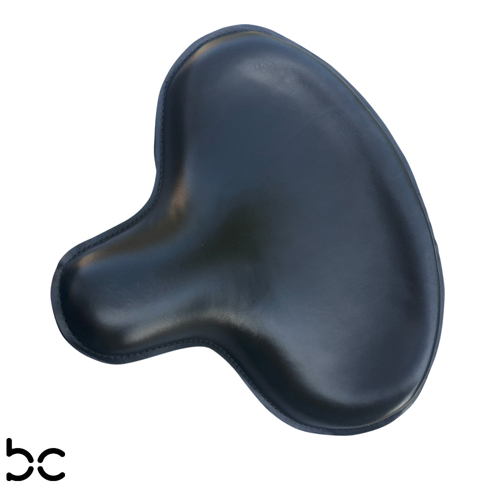 Harley Police Style Panhead Knucklehead Flathead EL WL ULH Genuine Leather Seat Steel base