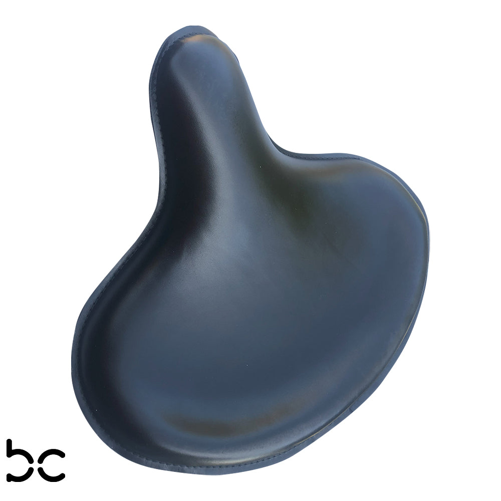 Harley Police Style Panhead Knucklehead Flathead EL WL ULH Genuine Leather Seat Steel base