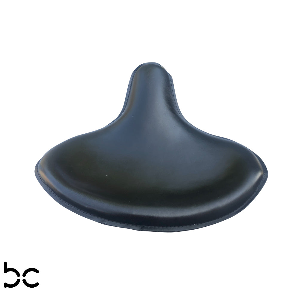 Harley Police Style Panhead Knucklehead Flathead EL WL ULH Genuine Leather Seat Steel base