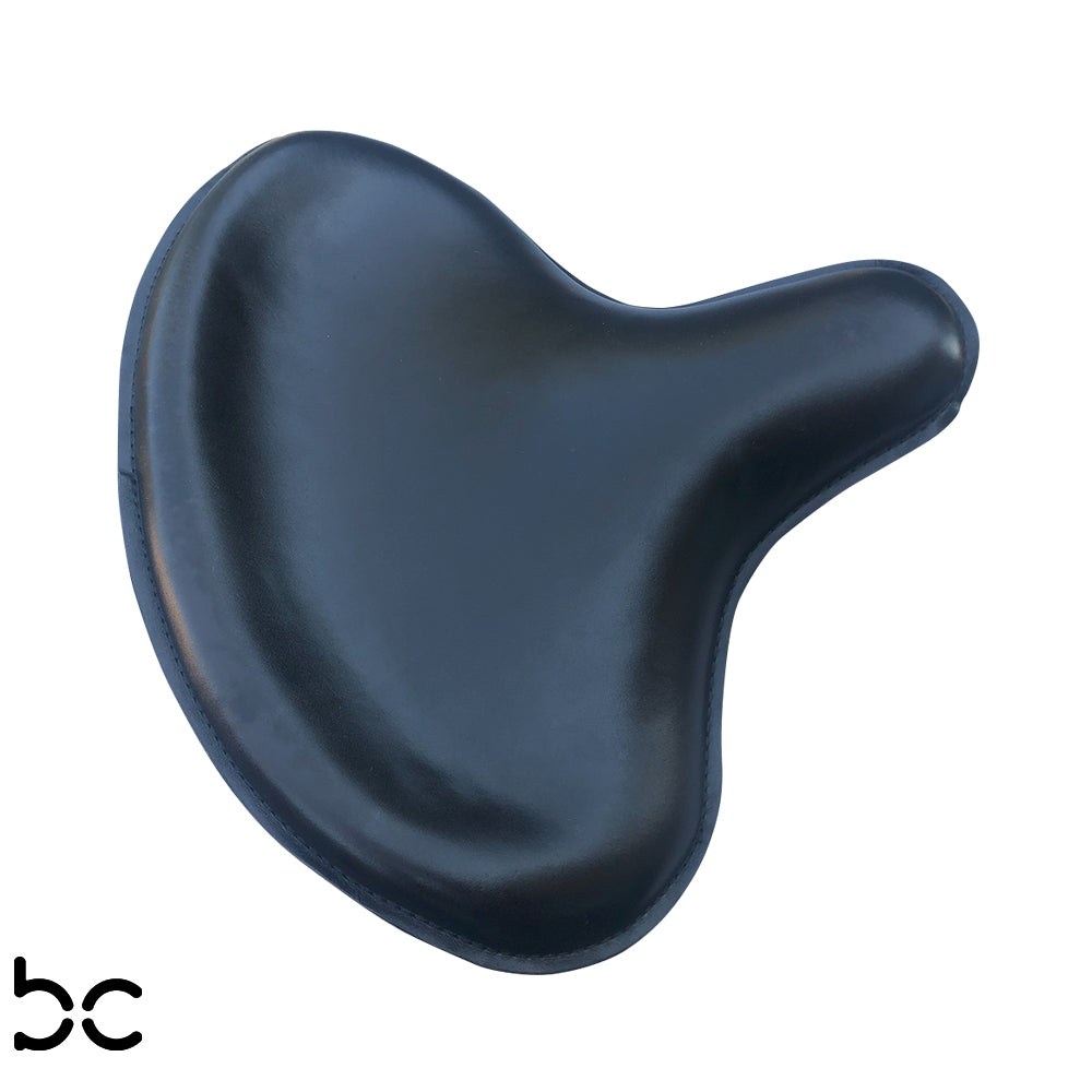 Harley Police Style Panhead Knucklehead Flathead EL WL ULH Genuine Leather Seat Steel base