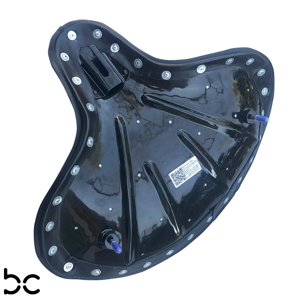 Harley Police Style Panhead Knucklehead Flathead EL WL ULH Genuine Leather Seat Steel base