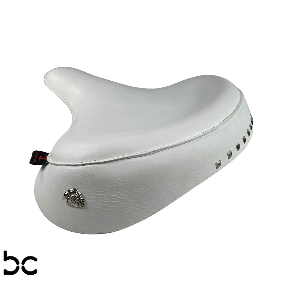 Harley Police Panhead Knucklehead Flathead EL WL ULH Genuine Leather Skirt Seat